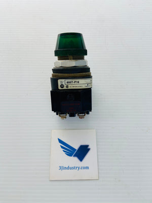 800T-P16G - 120V - 50/60HZ - GREEN  -  ALLEN-BRADLEY 800TP16G PILOT LIGHT