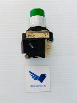 800T-PB16G - 120V - 50/60HZ - GREEN  -  ALLEN-BRADLEY 800TPB16G PUSH BUTTON