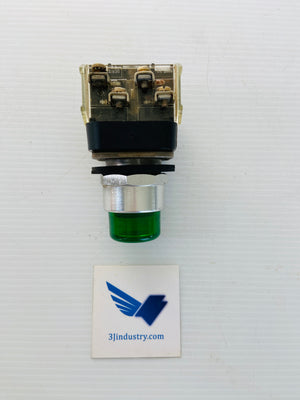 800T-PB16G - 120V - 50/60HZ - GREEN  -  ALLEN-BRADLEY 800TPB16G PUSH BUTTON