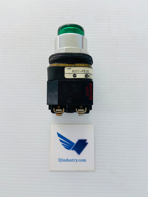 800T-PB26G - 240V - 50/60HZ - 755/1866 LAMP - GREEN  -  ALLEN-BRADLEY 800TPB26G PUSH BUTTON