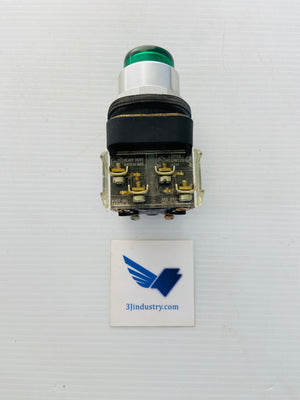800T-PB26G - 240V - 50/60HZ - 755/1866 LAMP - GREEN  -  ALLEN-BRADLEY 800TPB26G PUSH BUTTON