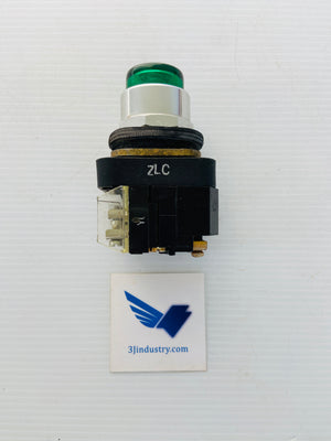 800T-PB26G - 240V - 50/60HZ - 755/1866 LAMP - GREEN  -  ALLEN-BRADLEY 800TPB26G PUSH BUTTON