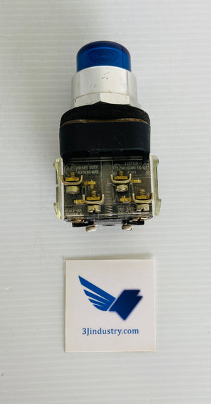 800T-PB26B - 240V - 50/60HZ - LAMP 755/1866 - BLUE  -  ALLEN-BRADLEY 800TPB26B PUSH BUTTON