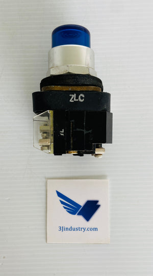 800T-PB26B - 240V - 50/60HZ - LAMP 755/1866 - BLUE  -  ALLEN-BRADLEY 800TPB26B PUSH BUTTON