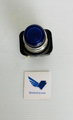 800T-PB26B - 240V - 50/60HZ - LAMP 755/1866 - BLUE  -  ALLEN-BRADLEY 800TPB26B PUSH BUTTON