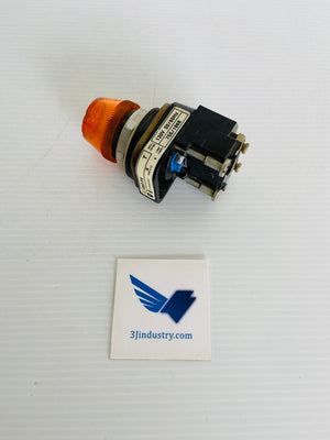 800T-P16O AMBER ORANGE - 120V - 50/60HZ LAMP 755/1866  -  ALLEN-BRADLEY 800TP16 PILOT LIGHT