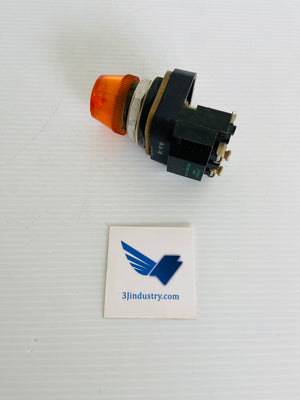 800T-P16O AMBER ORANGE - 120V - 50/60HZ LAMP 755/1866  -  ALLEN-BRADLEY 800TP16 PILOT LIGHT