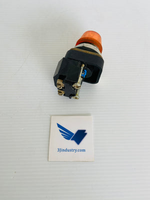 800T-P16O AMBER ORANGE - 120V - 50/60HZ LAMP 755/1866  -  ALLEN-BRADLEY 800TP16 PILOT LIGHT