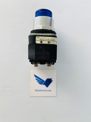 800T-FXP16XD4 - BLUE - 120VAC - 50/60HZ - LAMP 755/1866  -  ALLEN-BRADLEY 800TFXP16XD4 PUSHBUTTON
