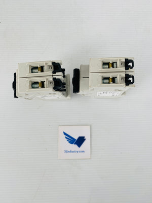 LOT OF 2 - S202U-C15 - 2 POLE - 15A - 240VAC - 50/60HZ  -  ABB S202UC15 CIRCUIT BREAKER