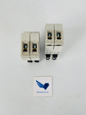 LOT OF 2 - S202U-C15 - 2 POLE - 15A - 240VAC - 50/60HZ  -  ABB S202UC15 CIRCUIT BREAKER