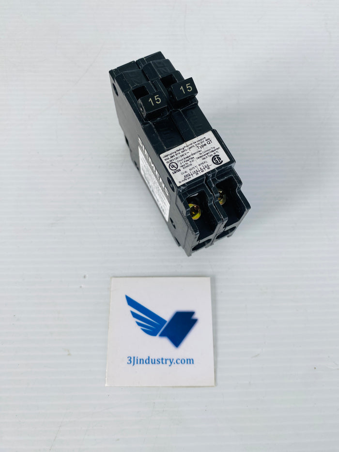 Q1515NC - QT - 1 POLE TANDEM - 15A - 120/240VAC  -  SIEMENS Q1515NC CIRCUIT BREAKER