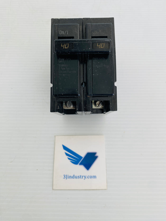 BQL240 - 40A - 2 POLE - 120/240VAC  -  COMMANDER LR48907 CIRCUIT BREAKER