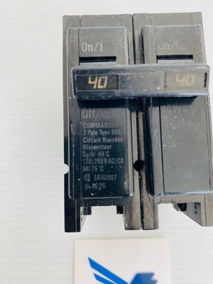 BQL240 - 40A - 2 POLE - 120/240VAC  -  COMMANDER LR48907 CIRCUIT BREAKER
