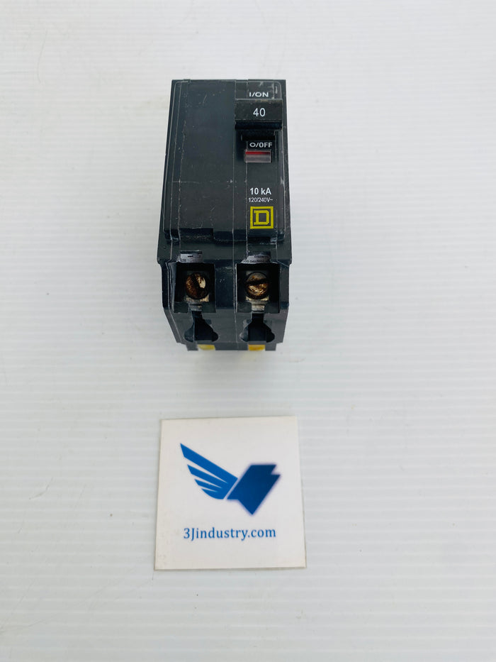QO240 - DP-4075 - 40A - 2 POLE - 120/240VAC  -  SQUARE D Q0240 CIRCUIT BREAKER