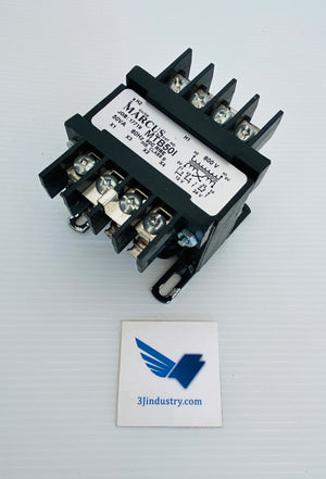 MTB50I - 50VA - 60HZ - 80C - 600V - 12/24V  -  MARCUS MTB TRANSFORMER