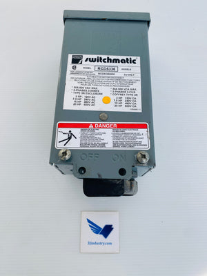 RCD5336 - 30a - 600vac - 3 phases - 3 wires - 3hp@20v  -  FEDERAL PIONEER FPE RCD5336 STARTER SWITCH