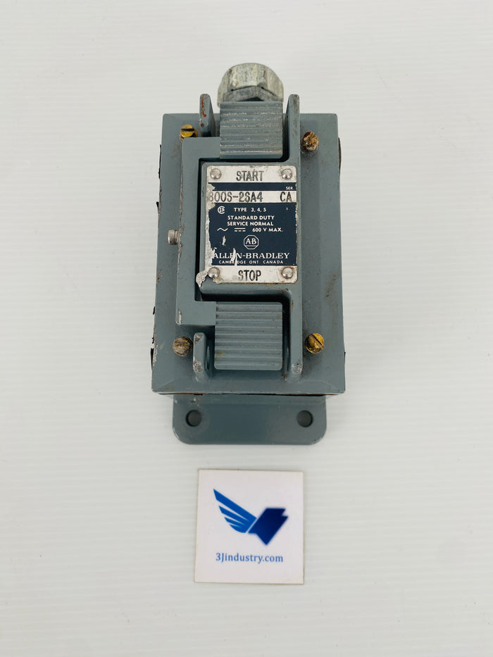 800S-2SA4 - SER CA - TYPE 3,4,5 - 600V  -  ALLEN-BRADLEY 800S2SA4 PUSHBUTTON STATION