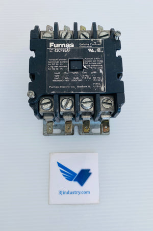42CF25AF - 40A - 4 POLE - 120VAC  -  FURNAS 42CF-25AF CONTACTOR