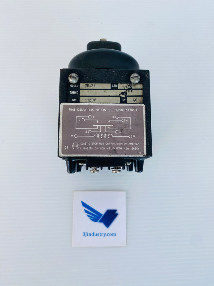 ME-21 - 120V COIL - 60HZ   -  ESNA AGASTAT ME21 TIME DELAY RELAY