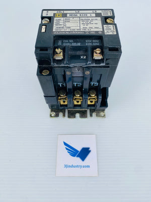 8502-SCO2S - COIL 110/120V - 50/60HZ - 600VAC MAX - 10HP  -  SQUARE D 8502SC0 CONTACTOR