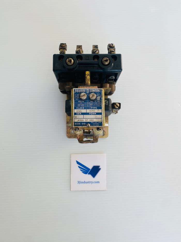 8501AO40 - 10A - 600VAC - SIZE 00  -  SQUARE D/ 8501 RELAY