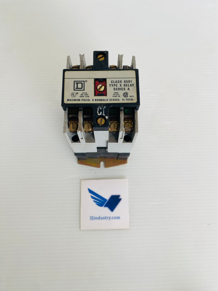 8501XO40V02 - DT - COIL 110/120V - 50/60HZ - 10A - 600V  -  SQUARE D 8501XO40 AC CONTROL RELAY
