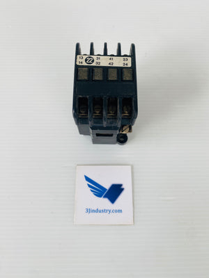 3TA68-02-7Q - COIL 96/115V - 50/60HZ - 10A - 600V - 2S+2O  -  SIEMENS 3TA6802 CONTACTOR
