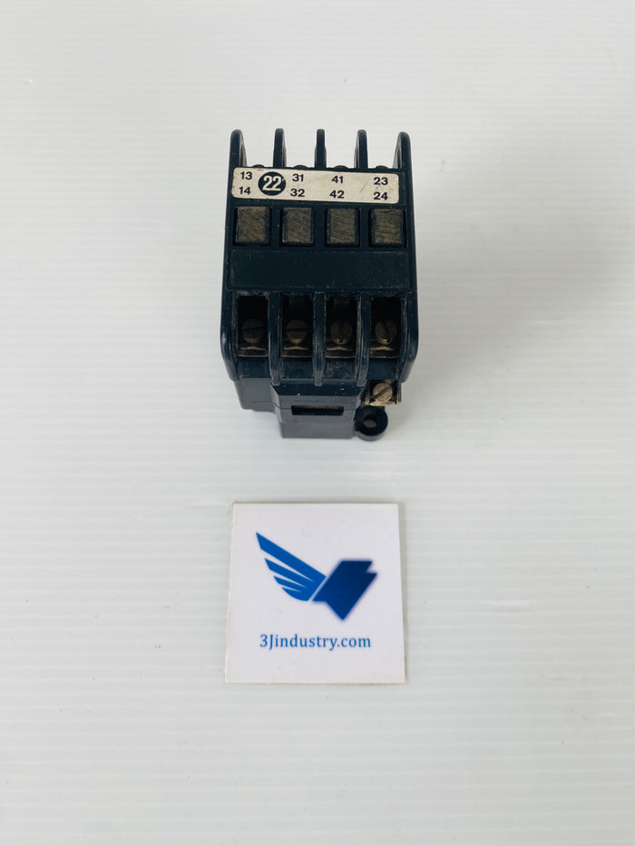 3TA68-02-7Q - COIL 96/115V - 50/60HZ - 10A - 600V - 2S+2O  -  SIEMENS 3TA6802 CONTACTOR