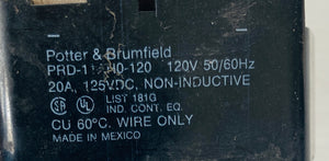 PRD-11AH0-120 - 20A - 125VDC - COIL 120V  -  POTTER & BRUMFIELD PRD11AH0120 POWER RELAY
