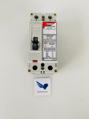 CE2020B - 2 POLE - 20A - 600VAC HORIZON  -  FEDERAL PIONEER FPE CE-B CIRCUIT BREAKER