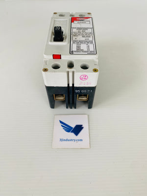 CE2020B - 2 POLE - 20A - 600VAC HORIZON  -  FEDERAL PIONEER FPE CE-B CIRCUIT BREAKER