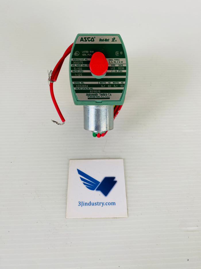 8210G15 110/120V - 50/60HZ - CSA - 6,1W/60HZ - 1/2 INCH PIPE  -  ASCO 8210 SOLENOID VALVE
