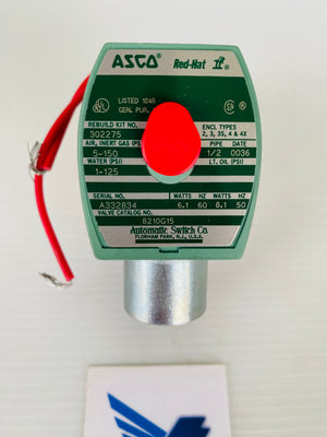 8210G15 110/120V - 50/60HZ - CSA - 6,1W/60HZ - 1/2 INCH PIPE  -  ASCO 8210 SOLENOID VALVE