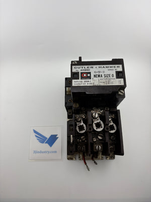 Culter Hammer A10BNO NEMA Size 0 Magnetic Contactor 18A 3-Phase - 600 VAC