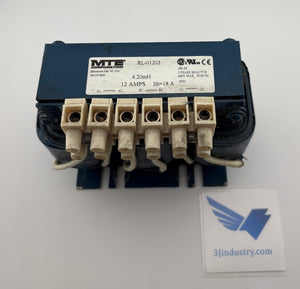 MTE RL-01203 3 Phase Reactor 4.20mH 12A 600V AC Line Reactor Choke 18A 50/60 HZ  RL01203