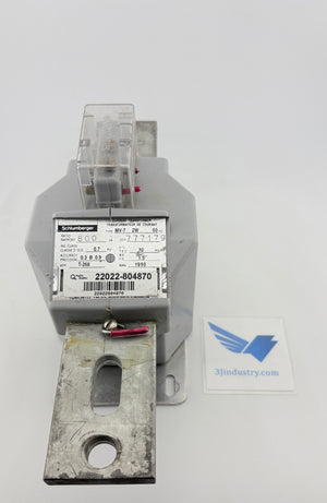 Schlumberger MV-7 2W current Transformer 800:5A Ratio 0.7kV 60Hz MV72W
