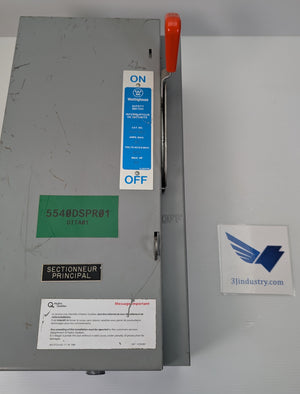 NHF361 - Westinghouse Electrical Power Distribution Fusible Safety Disconnect Switch