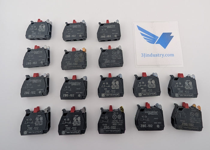 ZBE-102 - Set of 16 - Telemecanique Contact block ZBE102