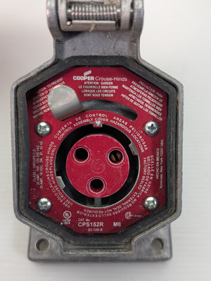 CPS152R  - Crouse Hinds Receptacle Delayed action circuit breaking