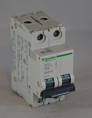 24518 - MG24518 SCHNEIDER  CIRCUIT BREAKER 3AMP D CURVE 2POLE 480Y/277VAC DIN RA