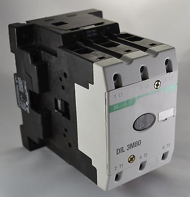 DIL3M80 110V50HZ 120V60HZ Klockner Moeller DIL Contactor DIL3 M80 100A 60HP@460V