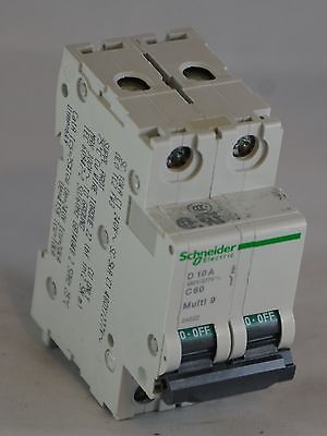 24522 - MG24522 SCHNEIDER  CIRCUIT BREAKER 10AMP D CURVE 2POLE 480Y/277VAC DIN R