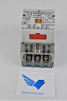 Contactor CLASS # 8502 - 80A 660V - DLS 46 22 SERIES A - Coil 120VAC  -  SQUARE