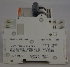 17434 - MG17434 MERLIN-GERIN CIRCUIT BREAKER 5AMP B CURVE 2POLE 480Y/277VAC DIN