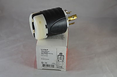 L1430-P  -  PASS & SEYMOUR  -  TURNLOCK PLUG 30A, 125/250V, 3P, 4W Grdg.