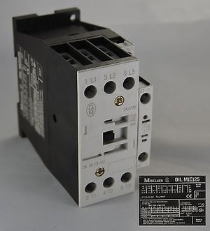 DILM25-10 (24-27VDC) Klockner-Moeller CONTACTOR 3POLES COIL 24 VDC