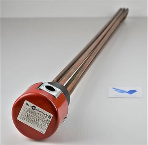 Heater - CALORITECH CXC3120P25 -  HEAT ELEMENT - 480V  PH 3  KW 12  - L 31 1/4"X