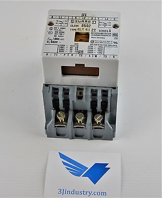 CONTACTOR CLASS # 8502 100A 660V - DLS 61 22 SERIES A - Coil 120VAC  -  SQUARE D