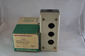 K3/i   -  Klockner Moeller  -  3 Way Push Button Station